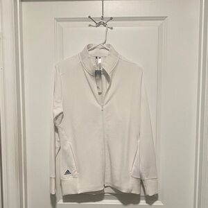 Adidas Off-White Full-Zip Jacket